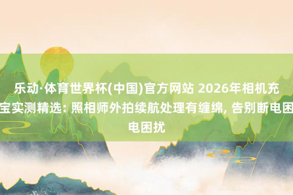 乐动·体育世界杯(中国)官方网站 2026年相机充电宝实测精选: 照相师外拍续航处理有缠绵， 告别断电困扰